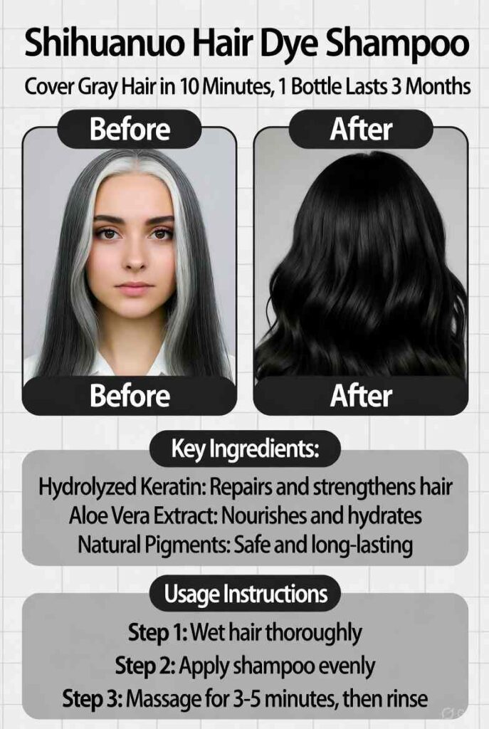 Shihuanuo Hair Dye Shampoo